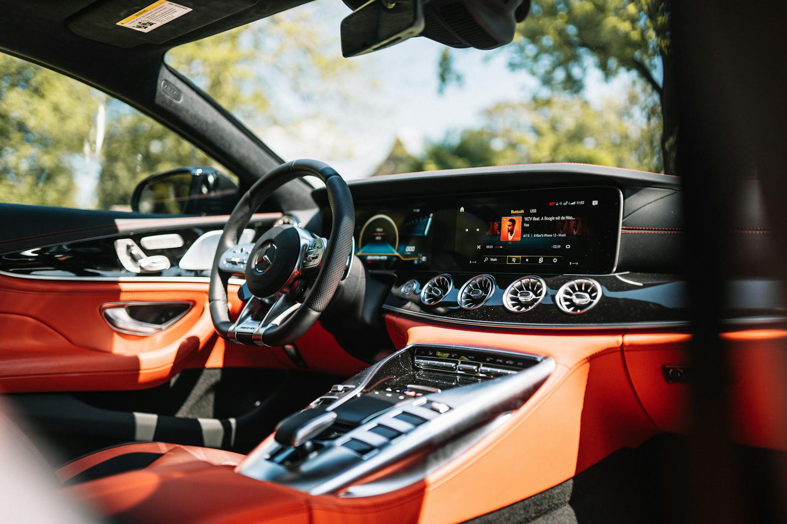 The Interior of a 2021 Mercedes-AMG GT 53